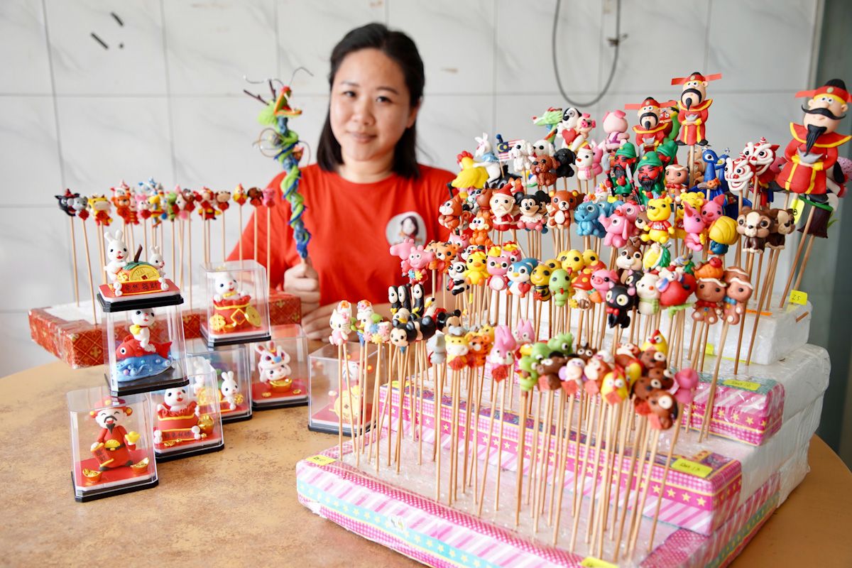 【金兔迎春】指尖捏出的艺术 陈婉君守住传统年味