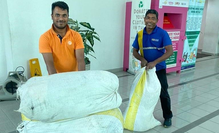 கே.டி.இ.பி.டபள்யு.எம்.- குளோத் கேர் ஒத்துழைப்பின் வழி 6,575 கிலோ பயன்படுத்தப்பட்ட துணிகள் சேகரிப்பு