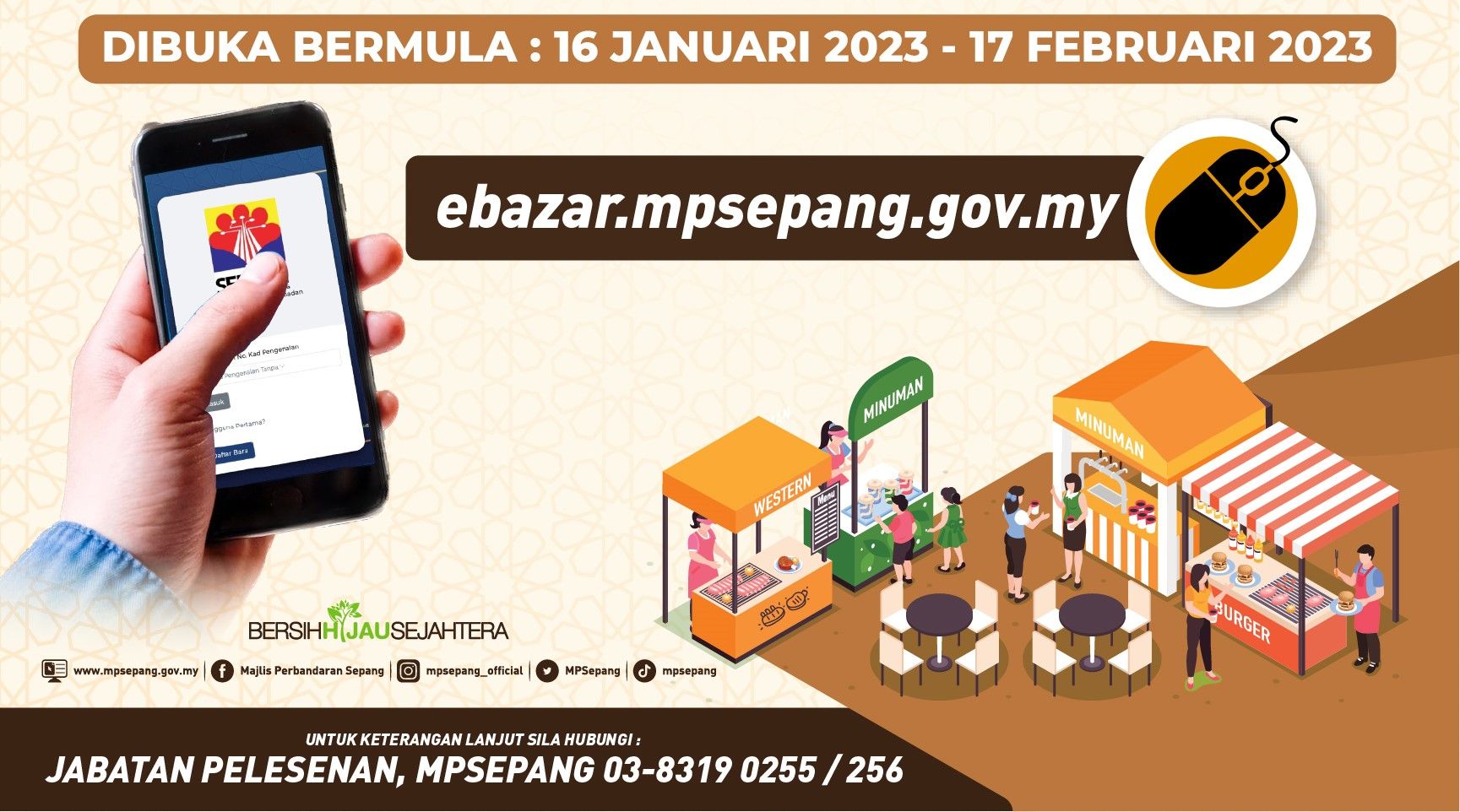 MPSepang tawar 11 lokasi bazar Ramadan, mohon dalam talian mulai 16 Januari