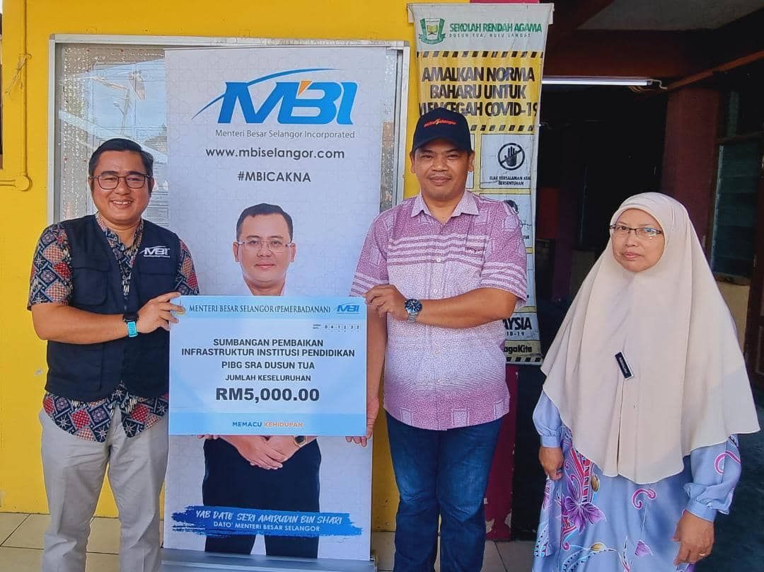 MBI agih RM20,000 untuk laksana aktiviti, baik pulih kemudahan tiga sekolah agama