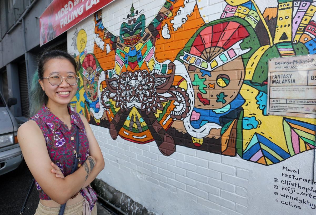 Pelukis ambil masa lebih dua bulan baik pulih mural di SS2 Petaling Jaya