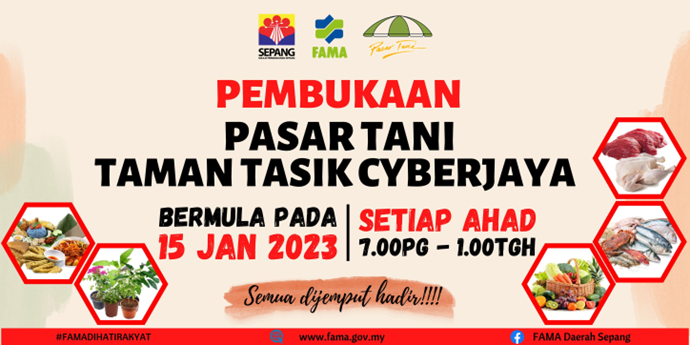 Pasar Tani Taman Tasik Cyberjaya tawar barangan segar berkualiti, harga berpatutan