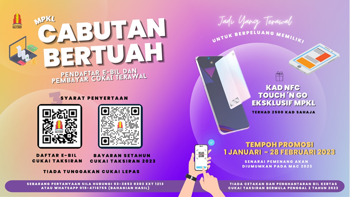 2,500 kad komunikasi medan dekat Touch n Go untuk pembayar cukai terawal