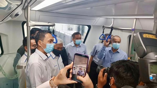 布城干线6捷运站在沙登 欧阳捍华:为民带来方便.缓解交通拥堵