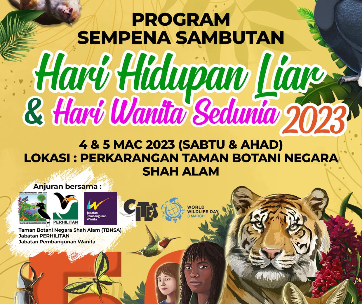 Pertandingan cari harta karun meriahkan sambutan Hari Hidupan Liar dan Hari Wanita Sedunia