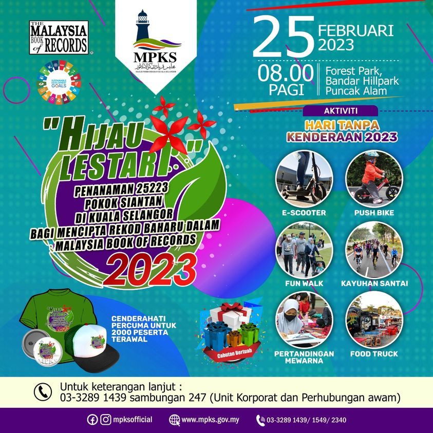 25,223 சியான்தான் செடிகளை நட்டு கோல சிலாங்கூர் நகராண்மைக் கழகம் சாதனை