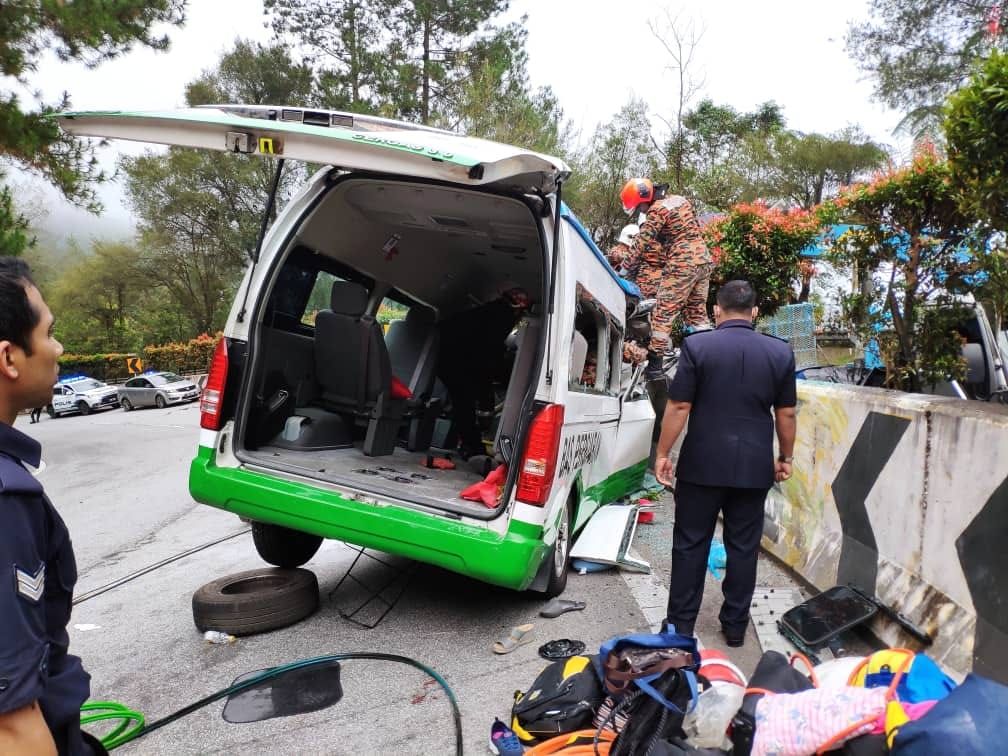 云顶下山路段客货车意外 罹难者增至7人