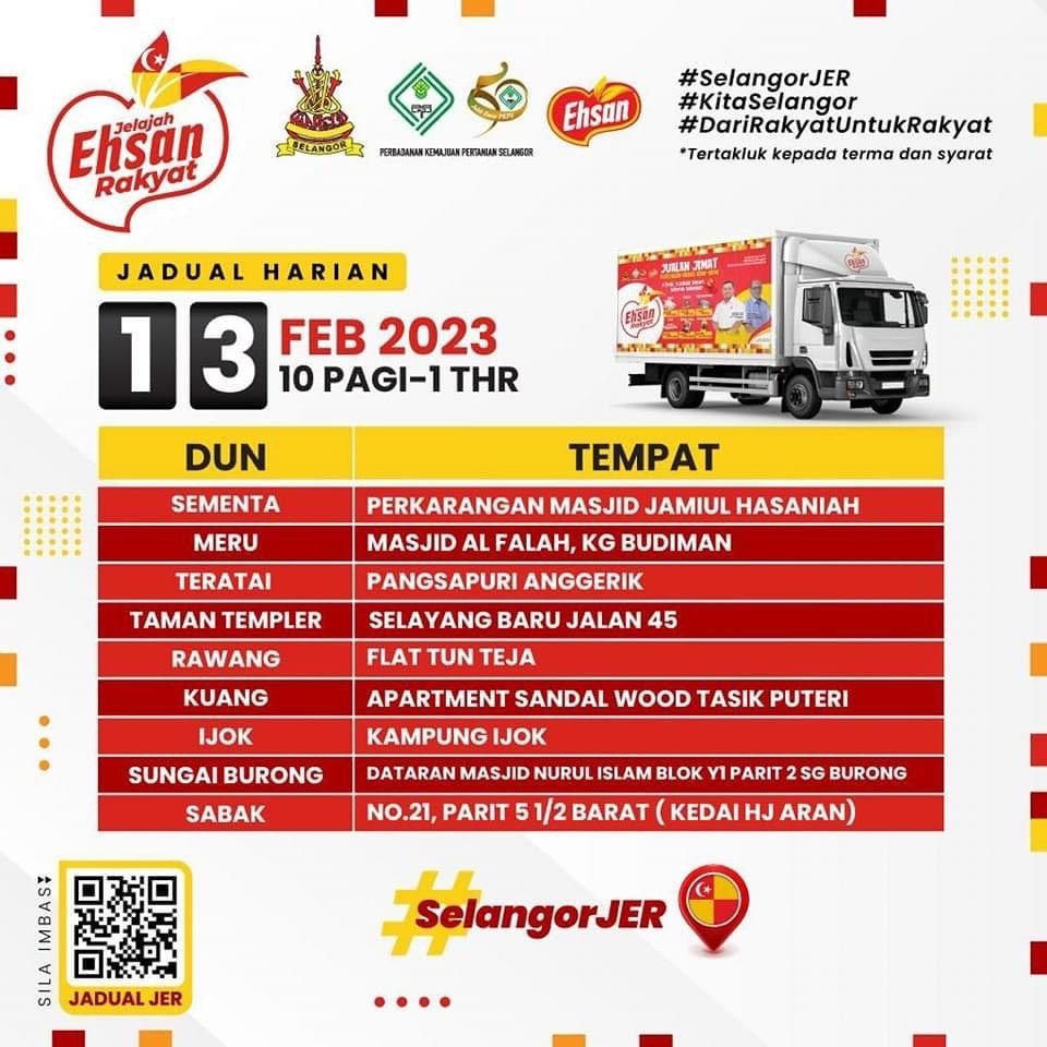 Sembilan lokasi jualan murah esok, tawar barangan asas lebih murah