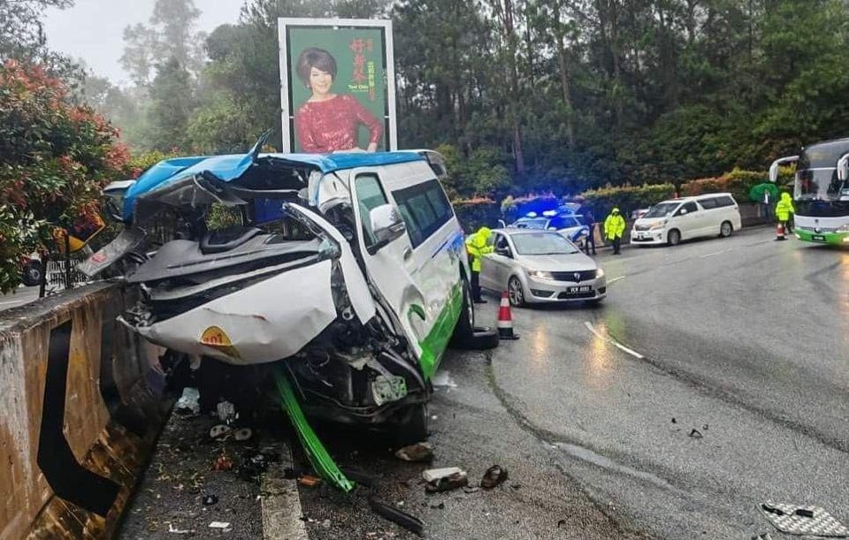 Nahas van di Jalan Genting Highlands, mangsa maut meningkat lapan orang