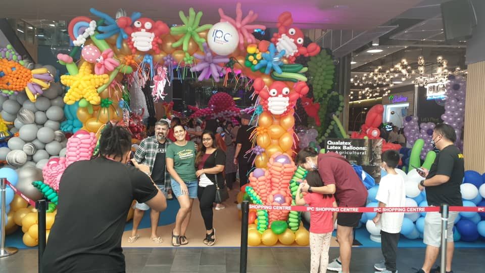 IPC购物中心即日起 展出海洋英雄气球展