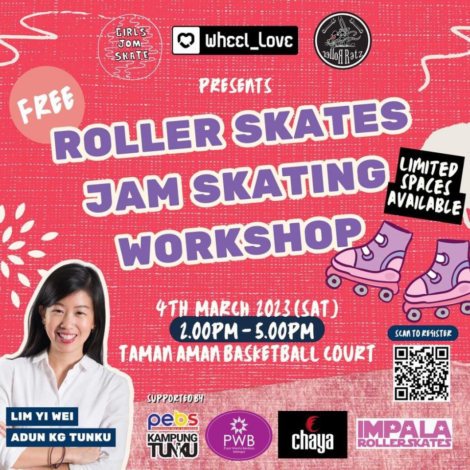 甘榜东姑州议员304办女性滑轮运动