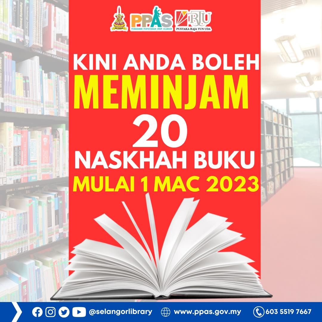 PPAS: Galak pelbagai bacaan, seorang boleh pinjam 20 naskhah buku