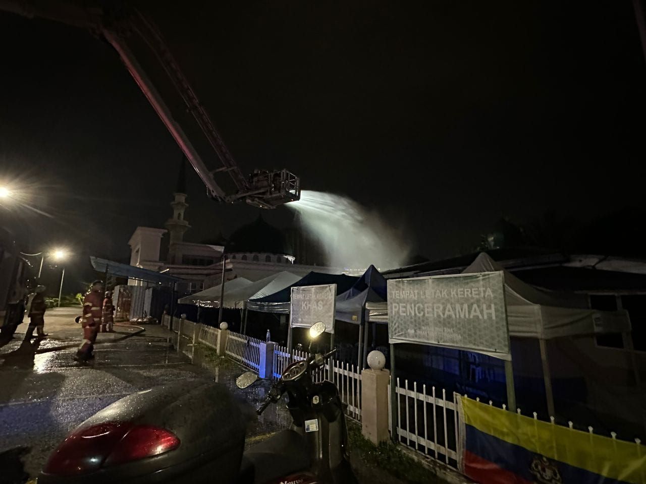 Kariah tidak sempat tarawih, Masjid Ibnu Sina di Titiwangsa terbakar
