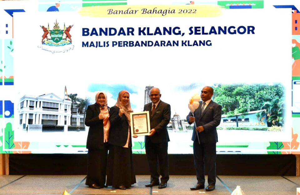 Klang recognised as one of Malaysia's 10 happiest cities