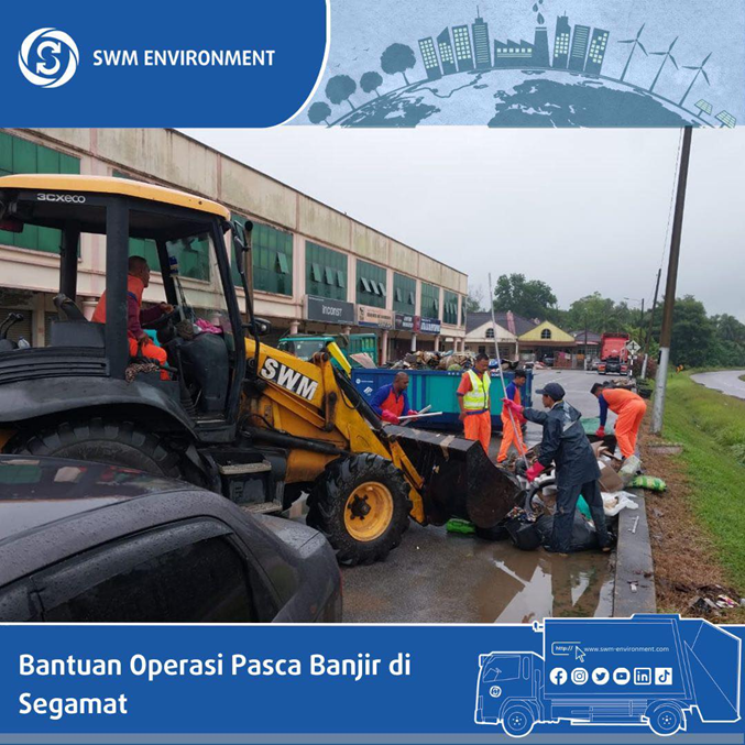 160,000 kilogram sisa, sampah sarap dikumpulkan di Johor sejak banjir minggu lalu