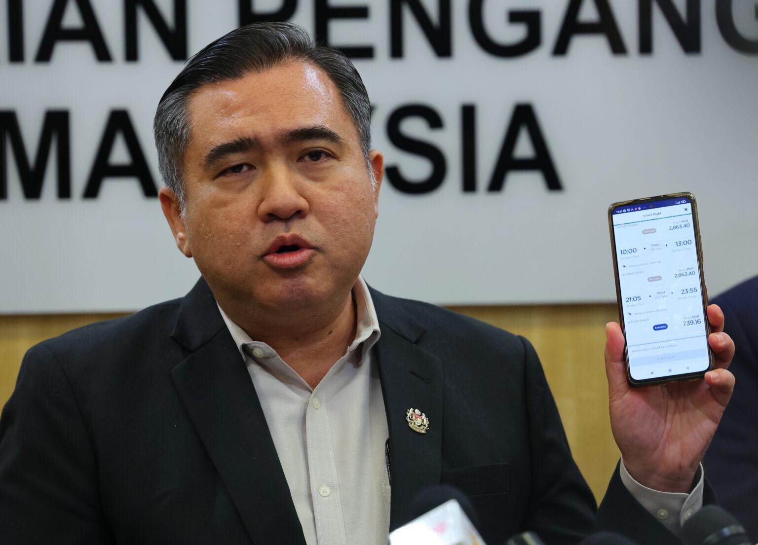 Kerajaan teliti langkah tangani harga tiket penerbangan mahal ke Sabah, Sarawak