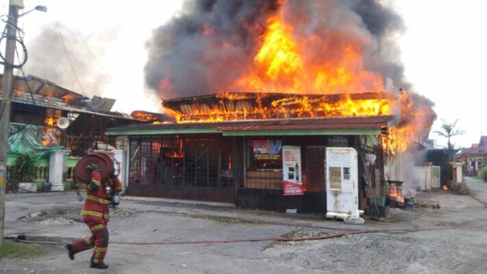Two-storey kindergarten at Jalan Kebun consumed by flames