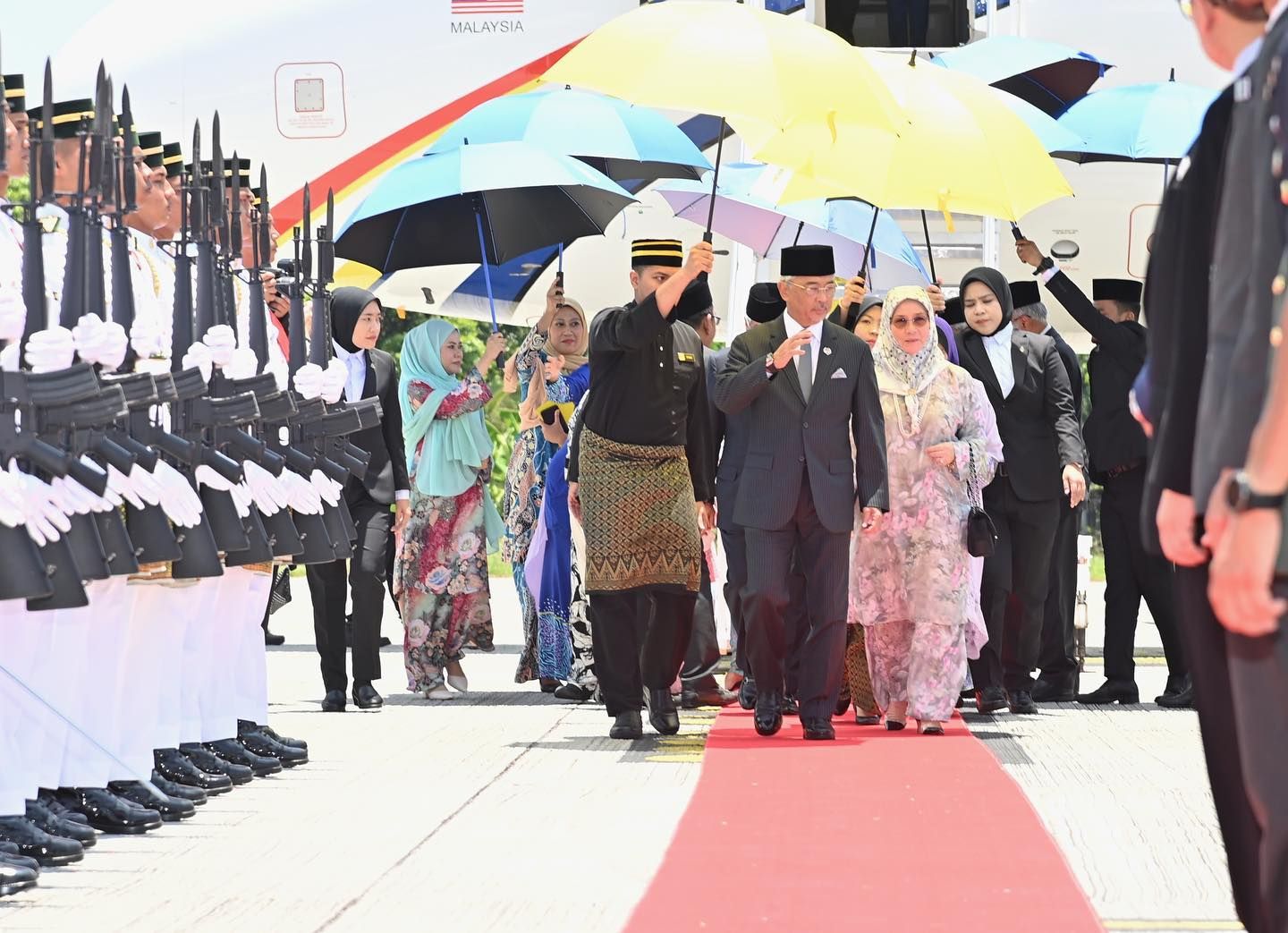 King, Queen arrive in Penang for three-day visit