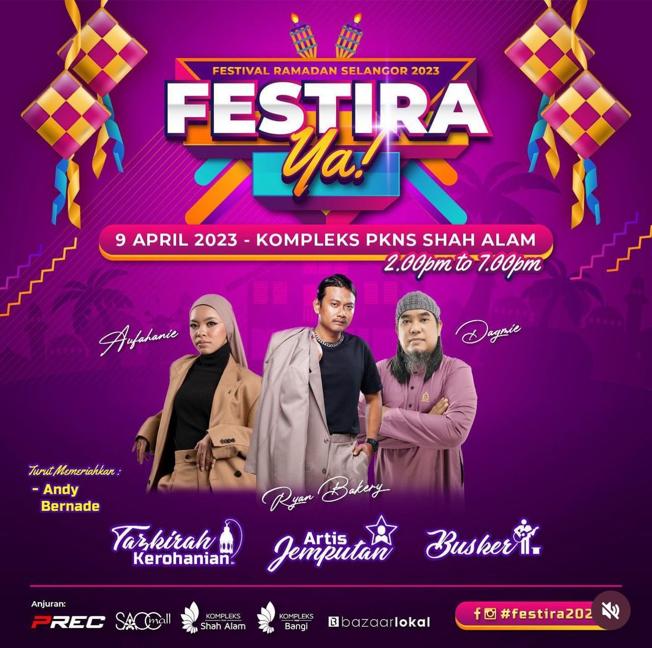 Persembahan artis meriahkan Festira23 di Kompleks PKNS Shah Alam esok