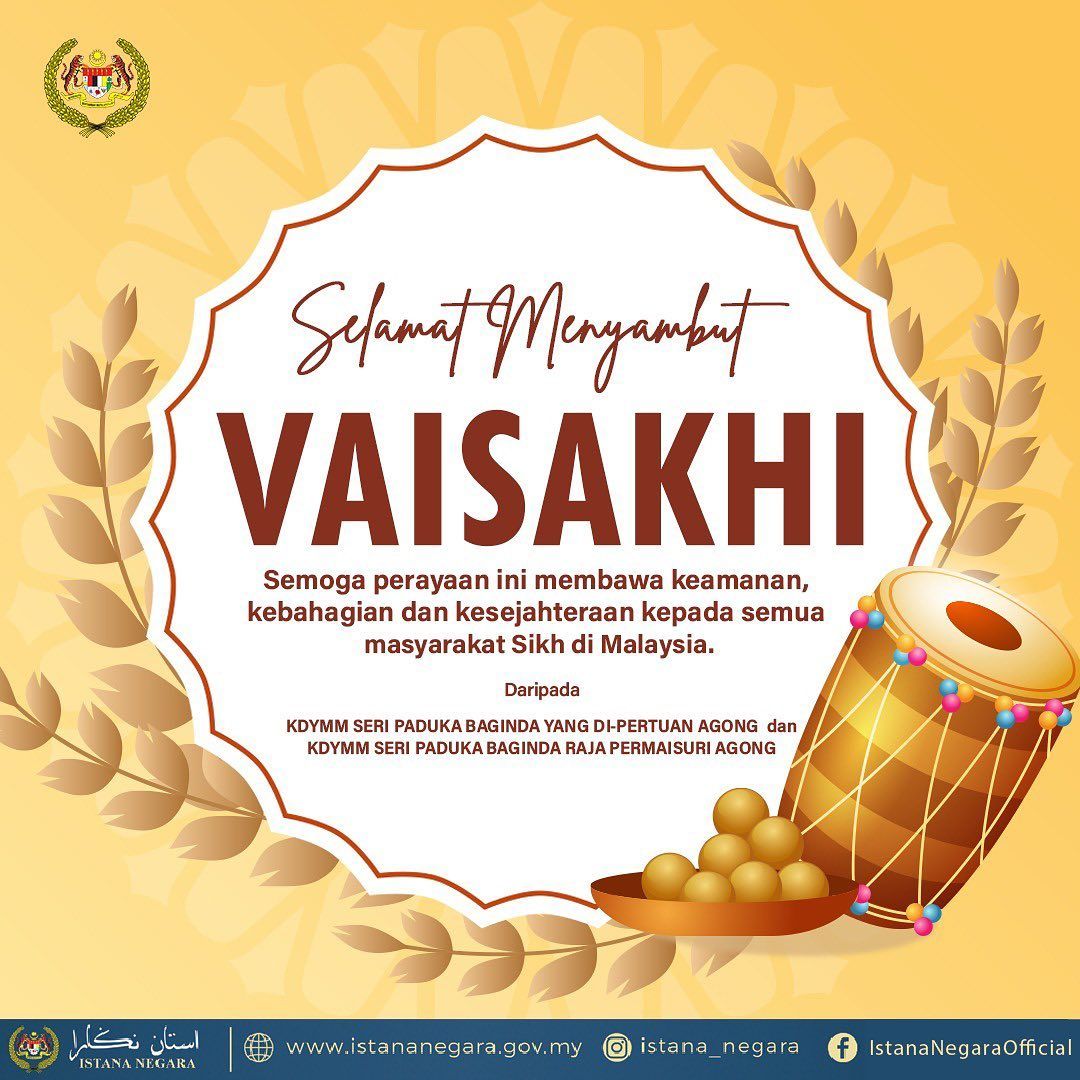 元首伉俪庆贺印裔与锡克社群 淡米尔新年与光明节快乐