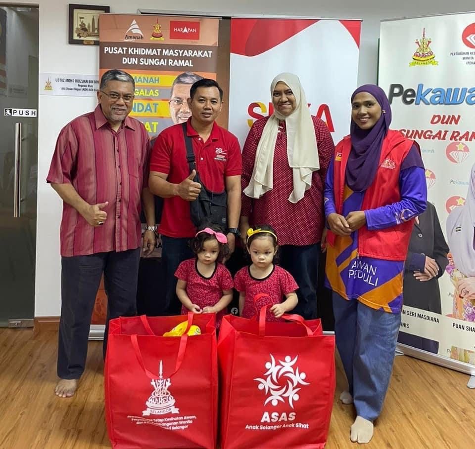 சுங்கை ரமால்  தொகுதியைச் சேர்ந்த 33 சிறுவர்களுக்கான சத்துணவு