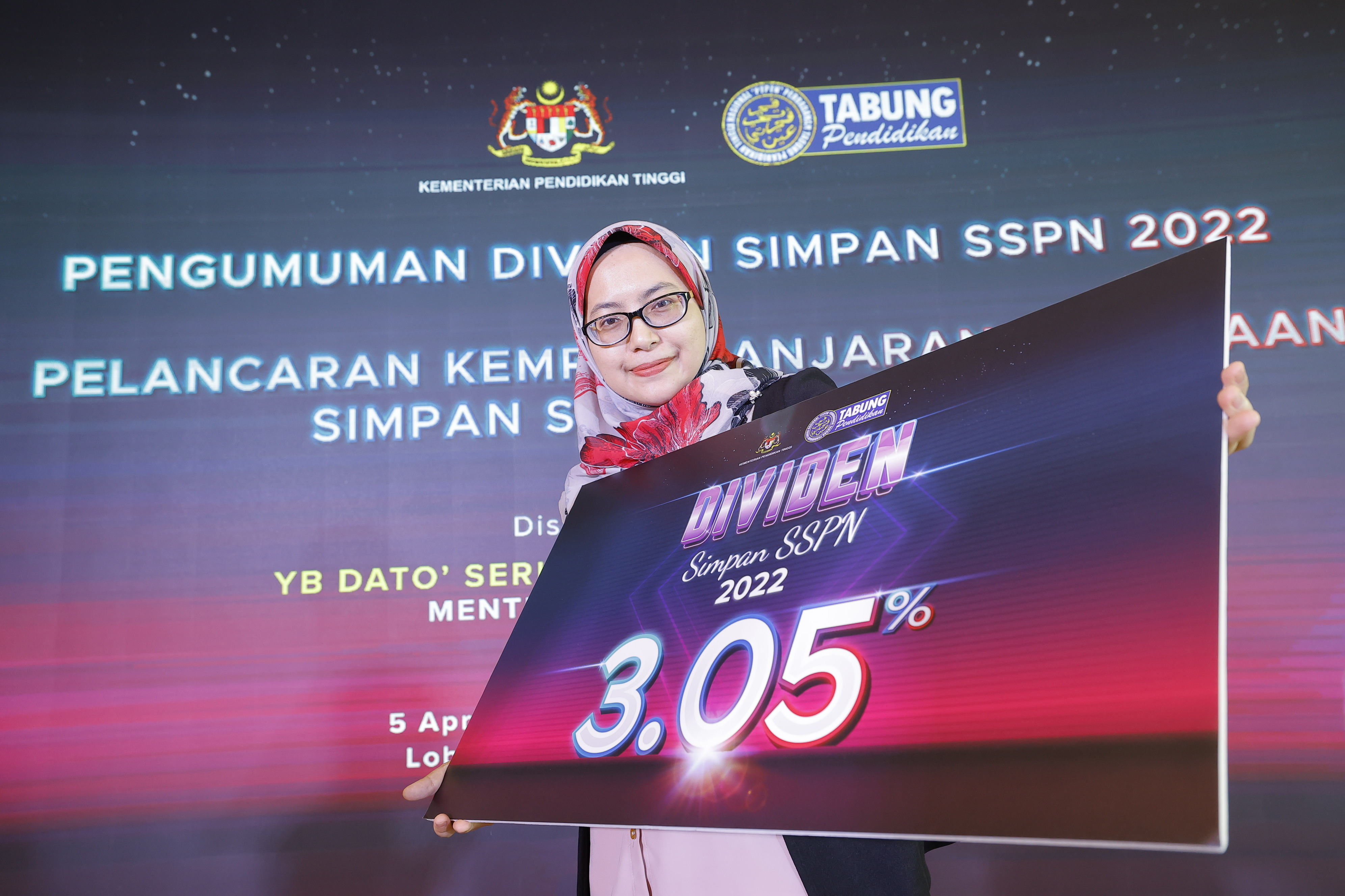 PTPTN umum dividen simpanan SSPN 3.05 peratus, manfaat buat 5.73 juta pendeposit