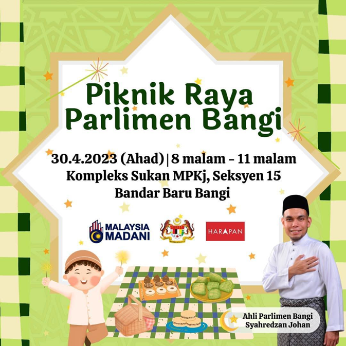 Parlimen Bangi anjur rumah terbuka Aidilfitri malam ini