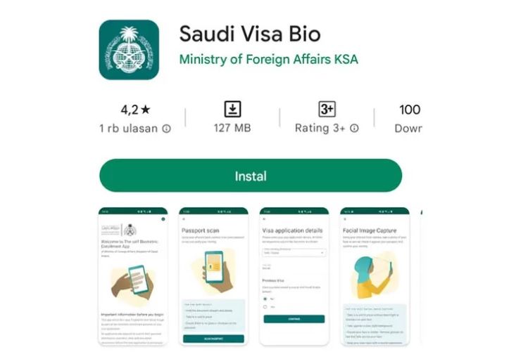 Bakal haji disaran muat turun aplikasi Saudi Visa Bio untuk mohon visa