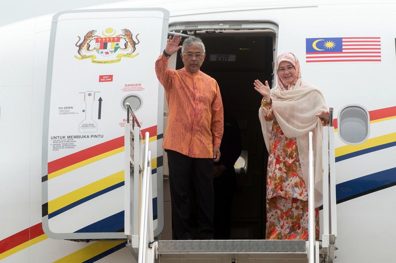 King, Queen depart for home after three-day visit to Labuan