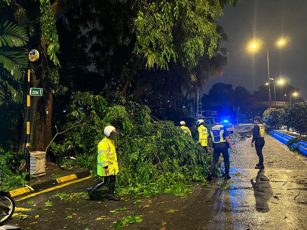 Hujan lebat: 18 kenderaan dihempap pokok, tiada kemalangan jiwa