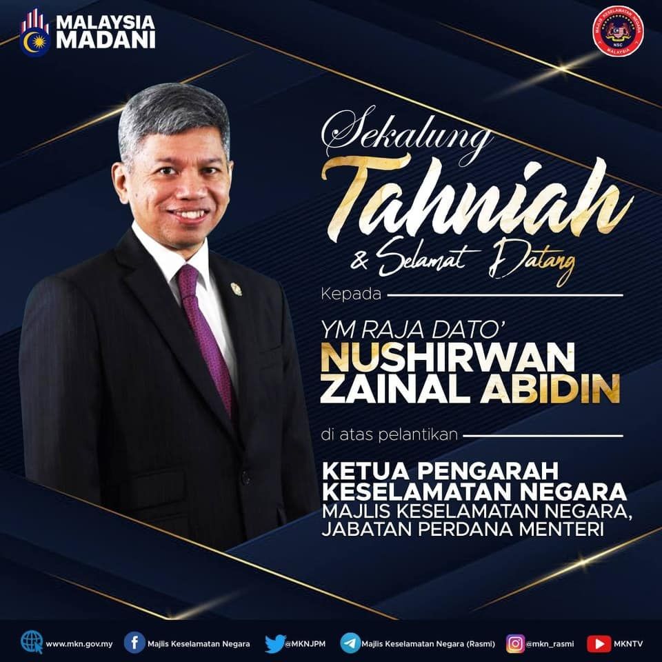 马驻华大使拉惹诺希万即起 委为国家安全理事会总监