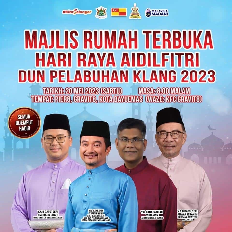 Rumah terbuka DUN Pelabuhan Klang, orang ramai dipelawa meriahkan suasana