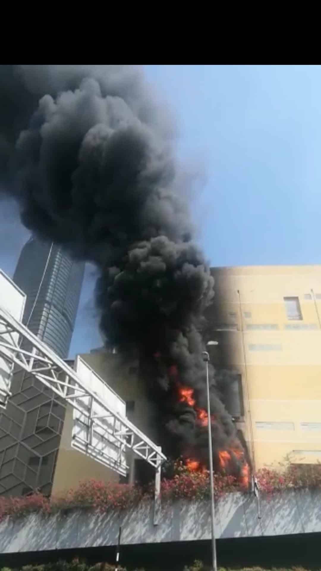 மிட்வேலி மெகாமால் டி.என்.பி. துணை மின் நிலையத்தில் தீ விபத்து