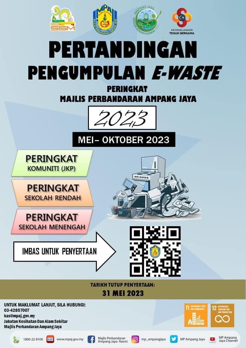 Komuniti, sekolah dipelawa sertai pertandingan pengumpulan barangan elektrik, elektronik rosak