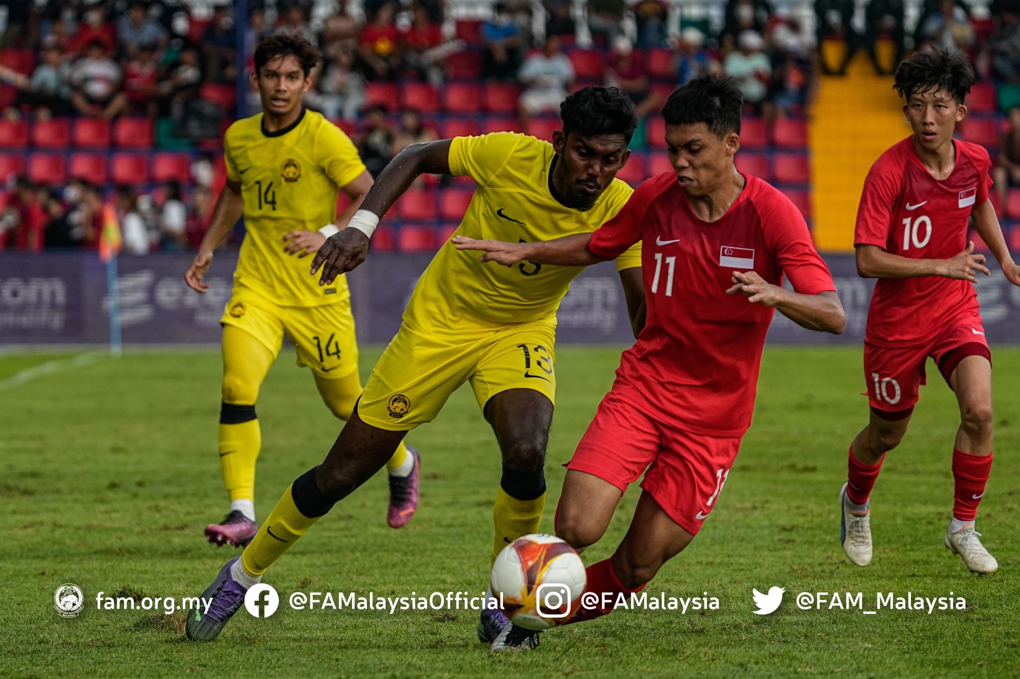SEA Games: Saravanan steals show in Harimau Muda's 7 - 0 drubbing of Singapore