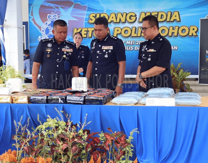 Dadah bernilai RM3.43 juta dirampas, lima lelaki ditahan