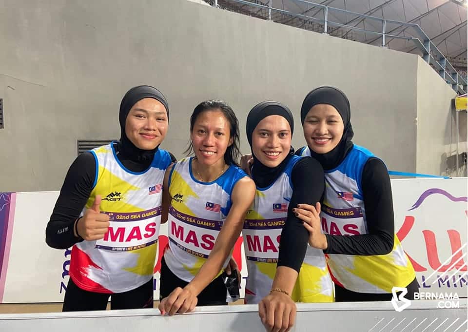 Kuartet 4x100 meter wanita raih gangsa, pecah rekod kebangsaan