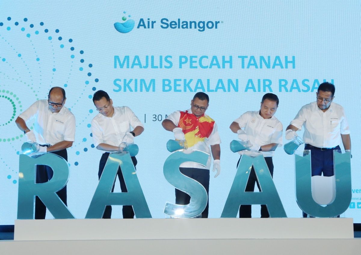 MB rasmi pecah tanah Skim Bekalan Air Rasau, projek demi kelestarian bekalan air