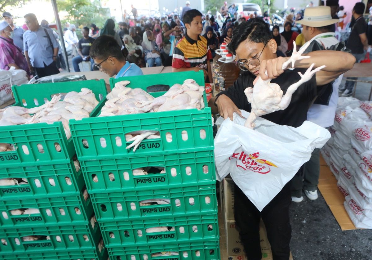 Jualan murah ayam, ikan, telur di sembilan lokasi pagi ini