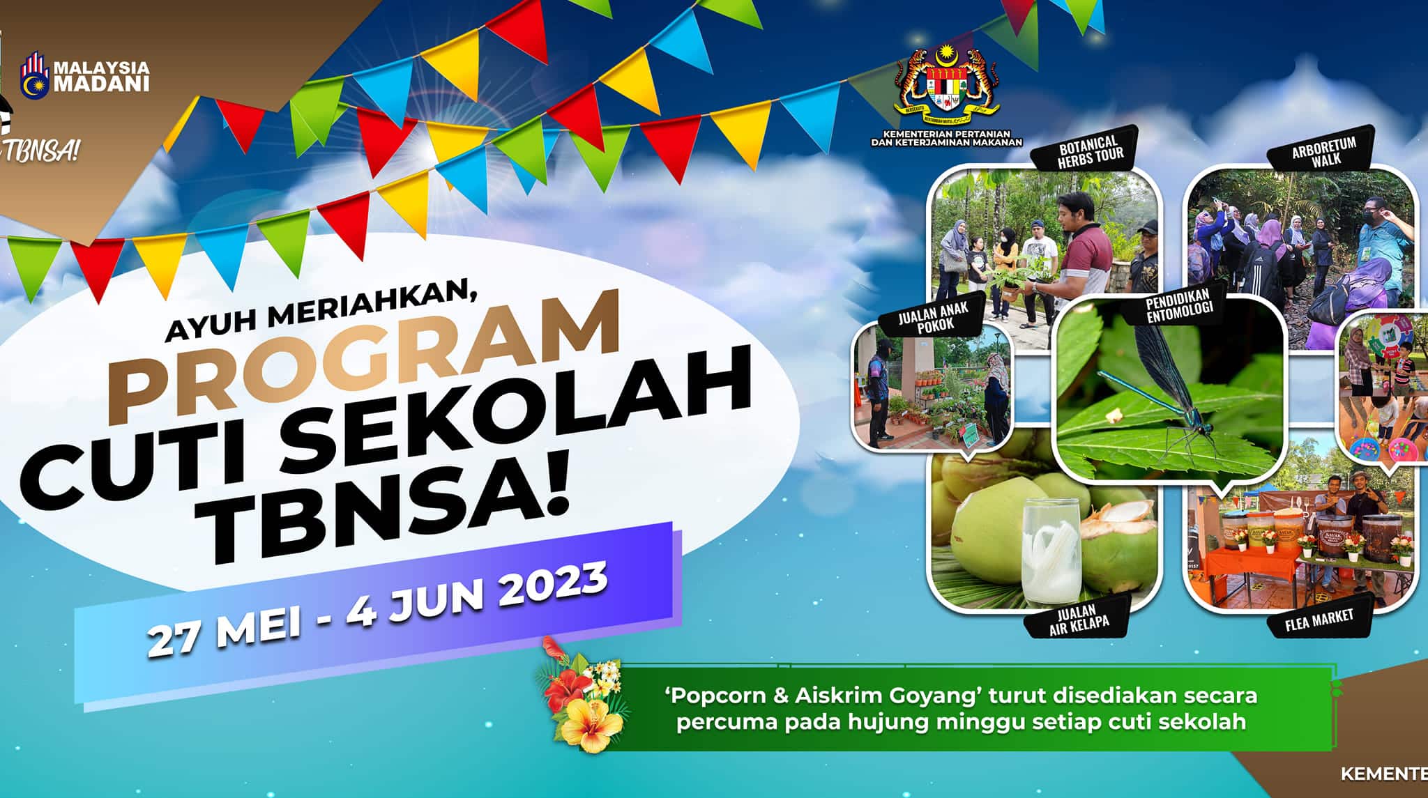 Jualan lambak, sepak bulu ayam antara aktiviti menarik cuti sekolah di taman botani Shah Alam