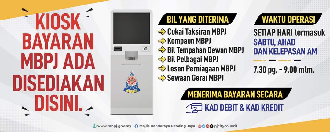 MBPJ sediakan kios bayaran di empat lokasi tumpuan umum