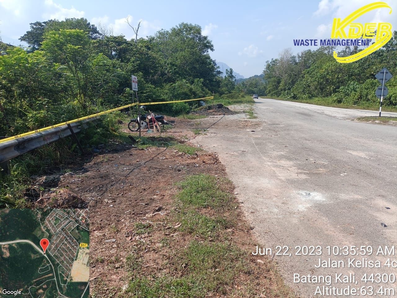 大路沦非法垃圾热点  乌雪市会.KDEB齐清理还原貌