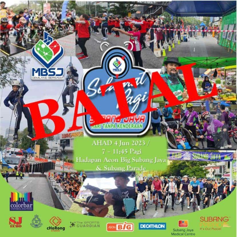 清晨豪雨下不停  梳邦市厅无车日取消