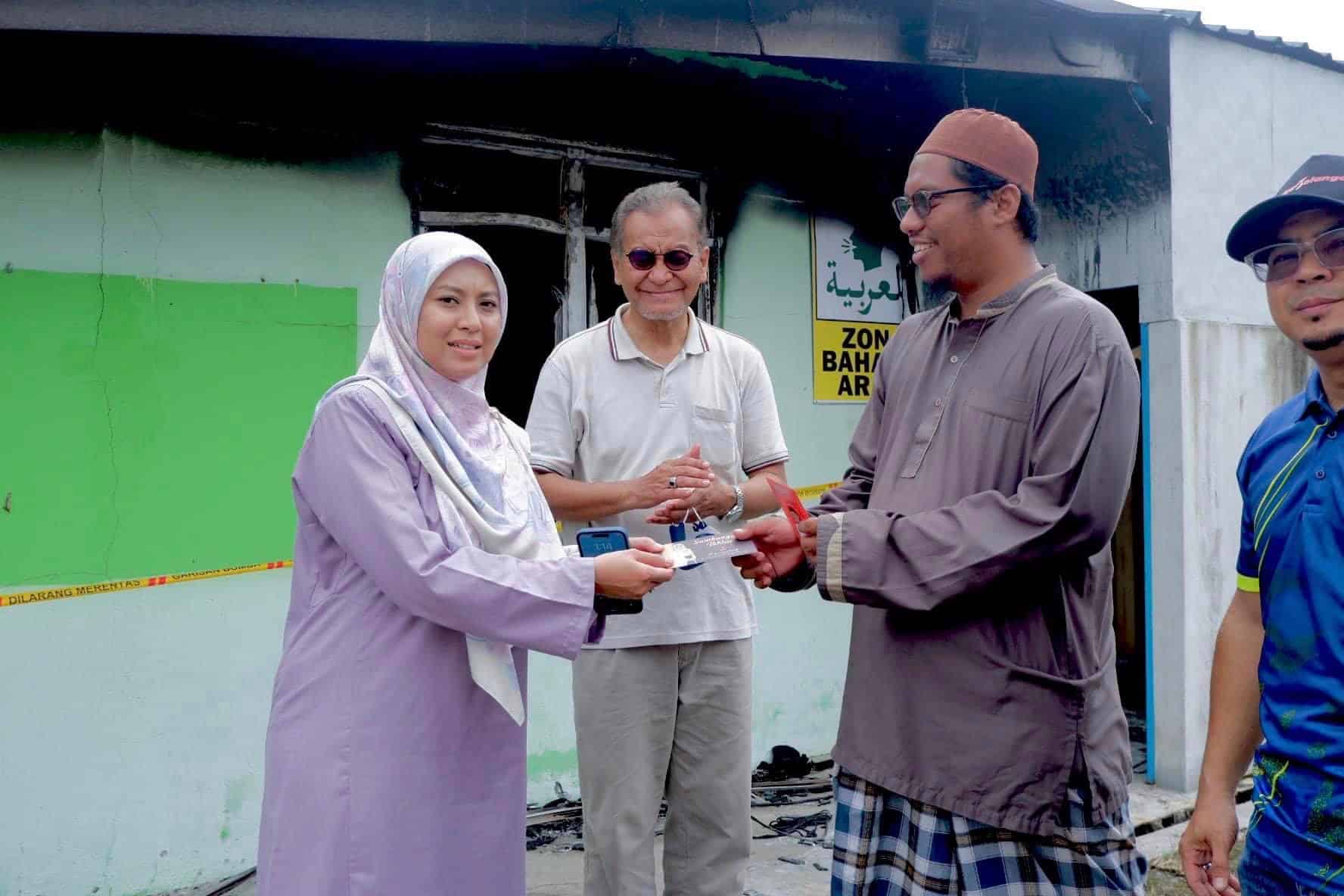 Sekolah tahfiz terima dana RM21,000, baik pulih bangunan rosak terbakar