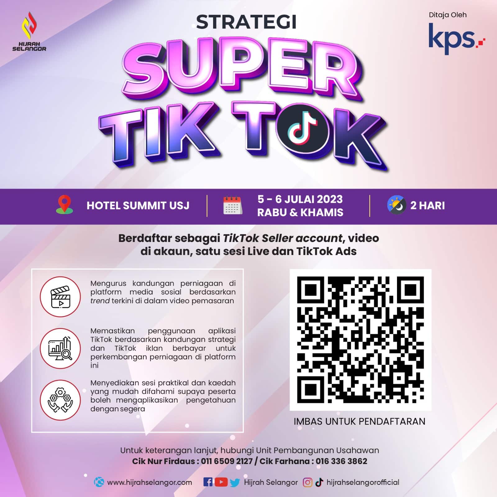 Hijrah pelawa usahawan sertai kelas TikTok percuma, bantu tingkat jualan