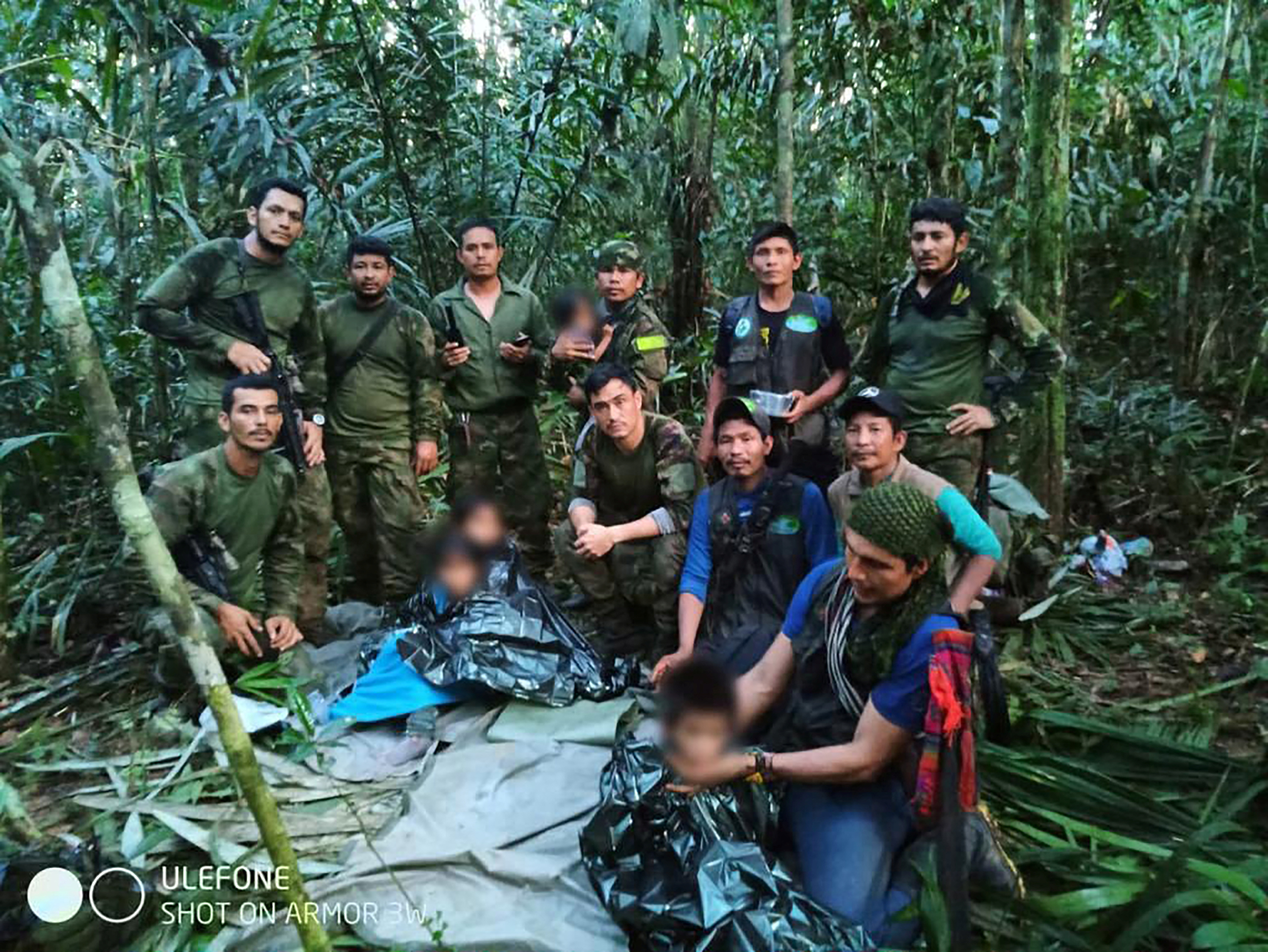 Four Colombian children found alive in jungle weeks after plane crash