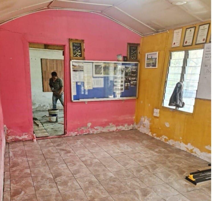 双溪拉玛区获雪关爱计划拨2万  翻新志愿警卫团行动室