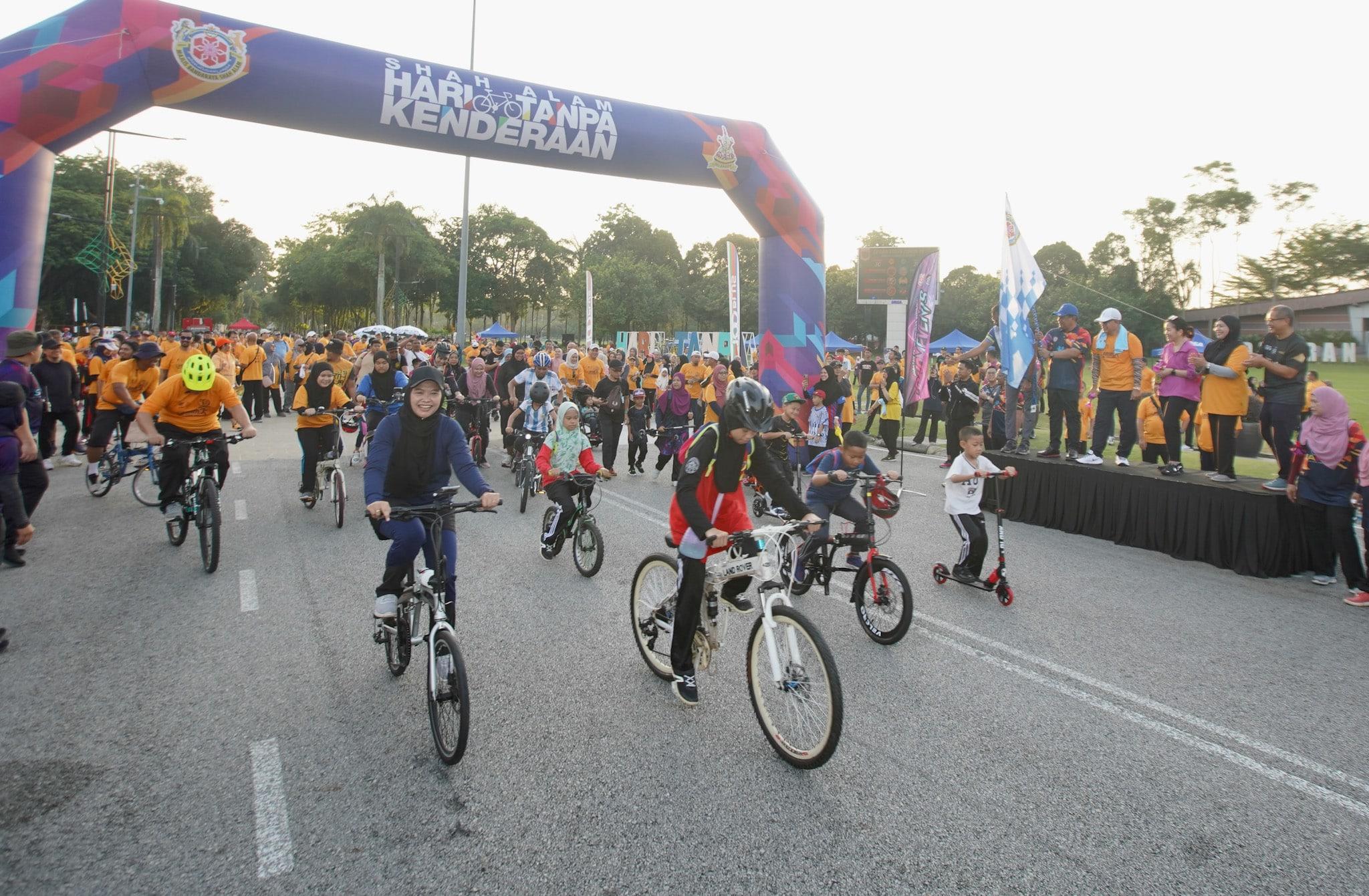 Lebih 2,000 meriahkan Shah Alam Hari Tanpa Kenderaan