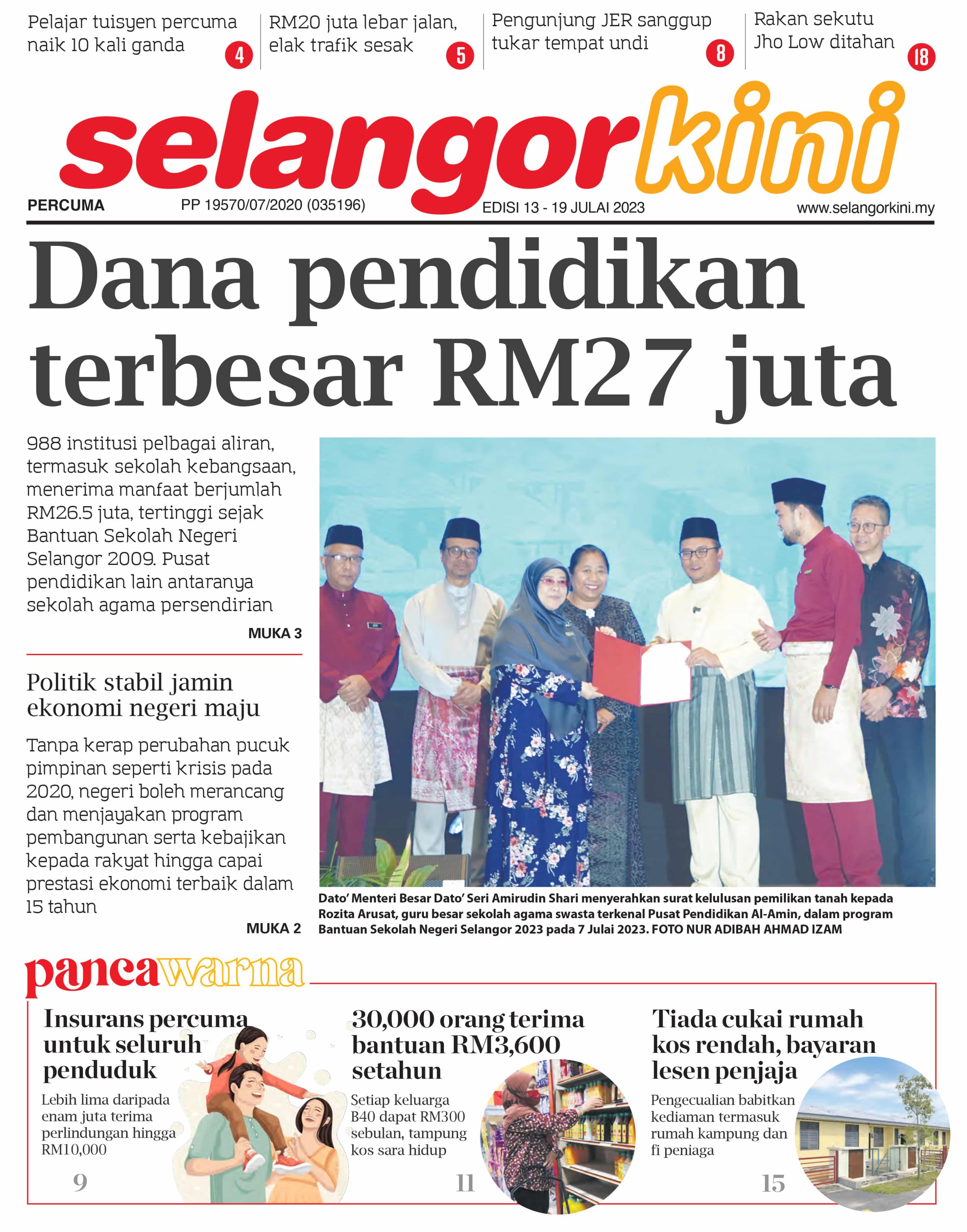 Selangorkini 13 - 19 Julai 2023
