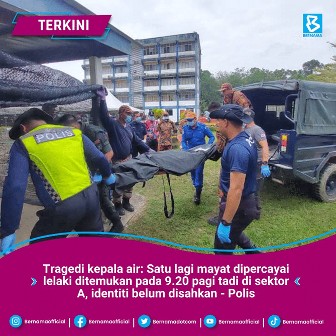 Mayat kesembilan tragedi kepala air ditemukan, operasi diteruskan cari mangsa terakhir